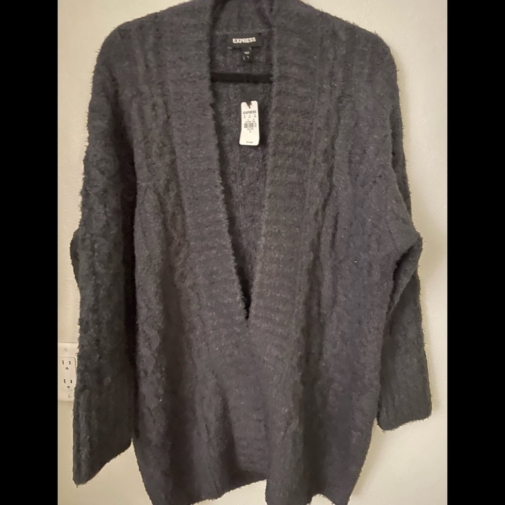 Express gray chunky cardigan size S